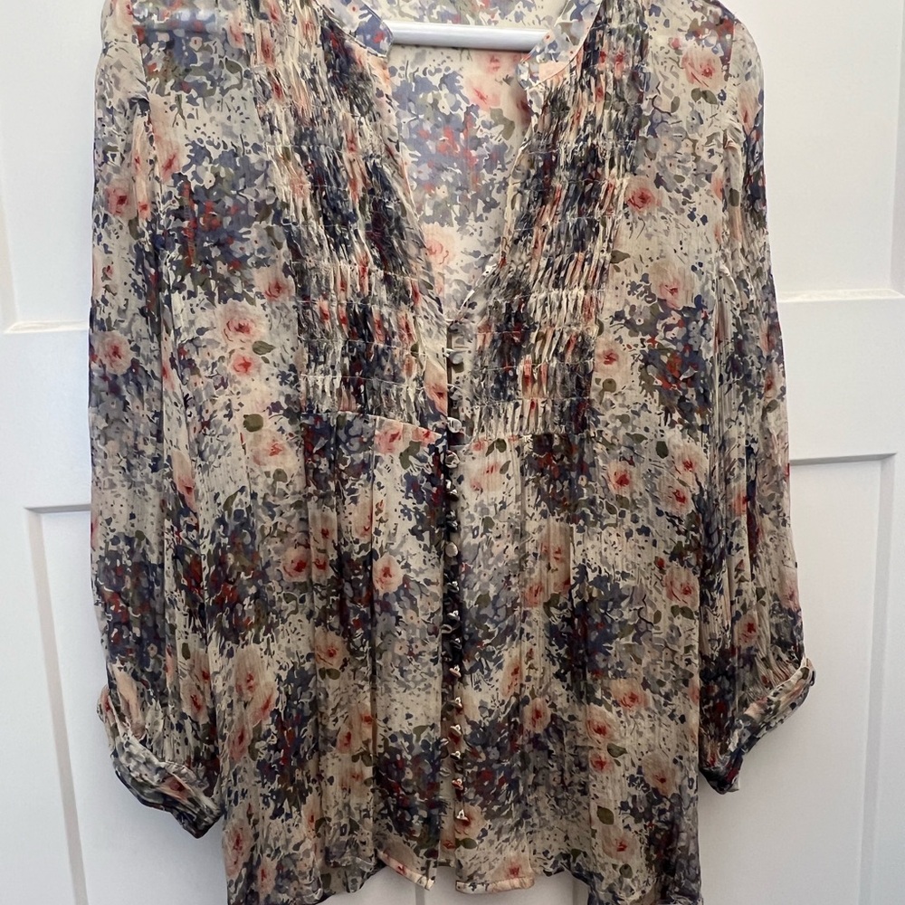 Joie Multicolor Floral Blouse